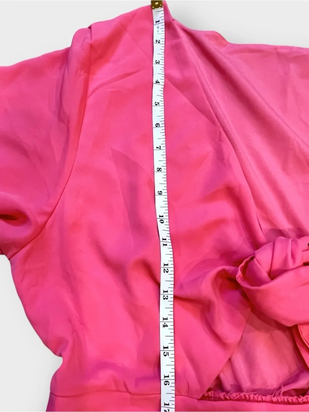 Hot Pink Tie Front Romper XL XXL Flutter Sleeve Cutout Vacation Barbiecore